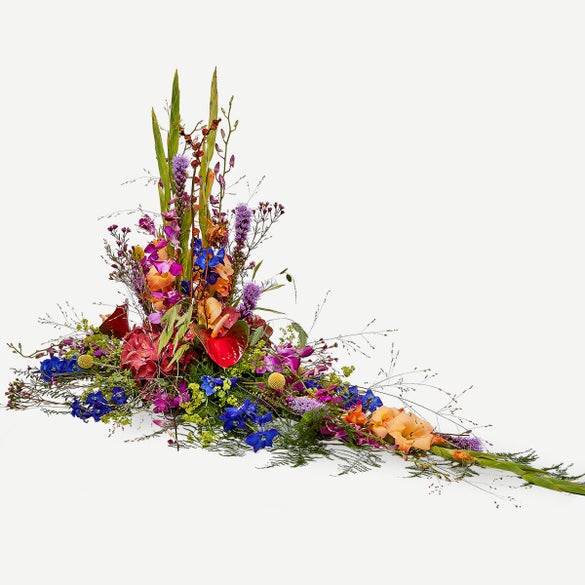 Båredekoration - Et farverigt farvel